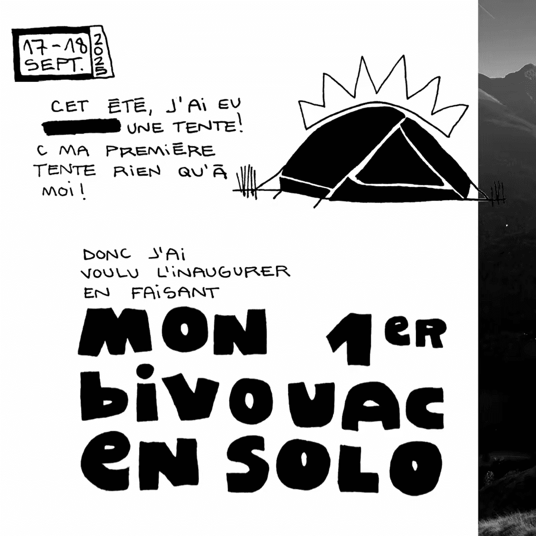mon premier bivouac solo